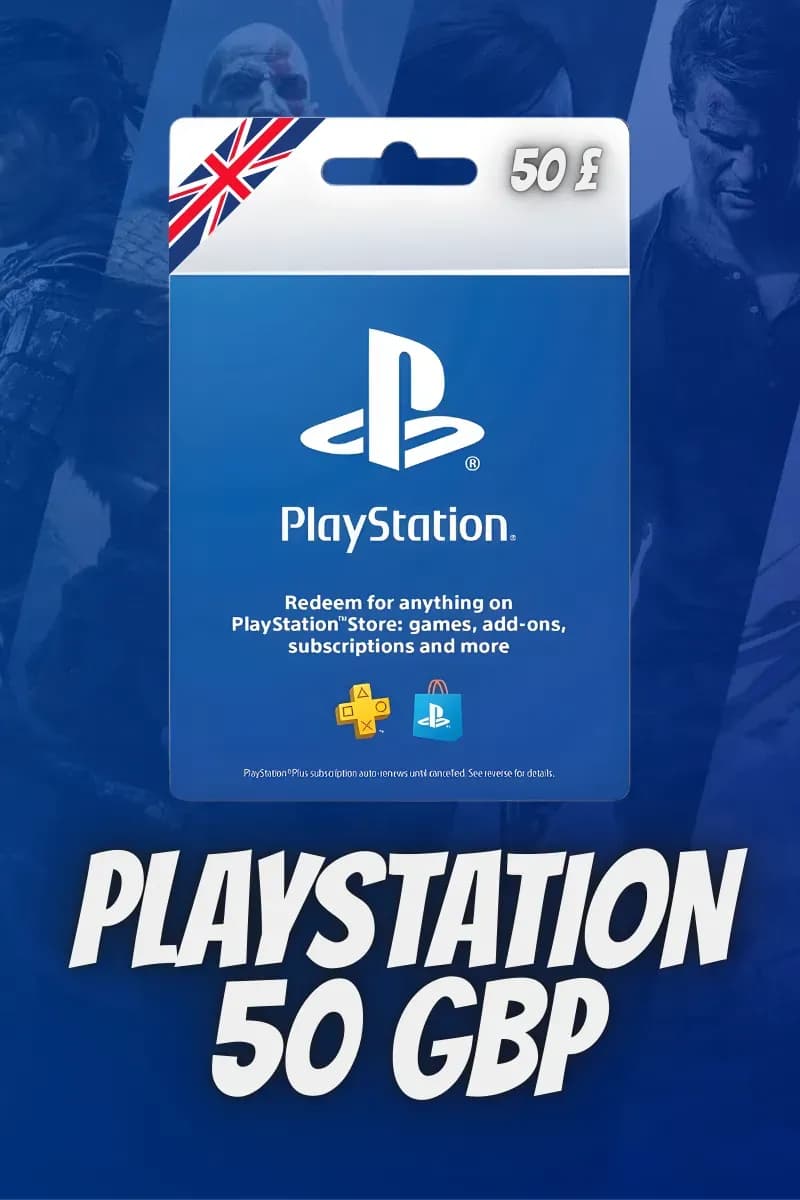 PlayStation 礼品卡 50 GBP (英国)