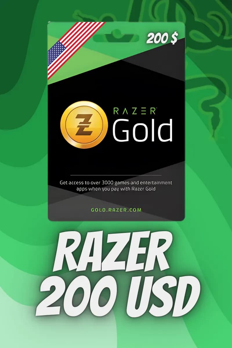 200 USD Razer Gold Pin (Global)
