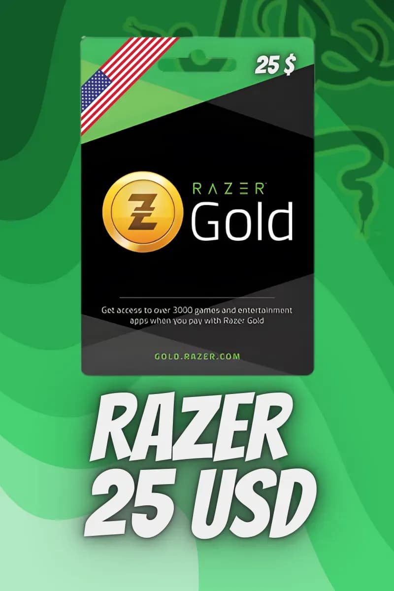 25 USD Razer Gold Pin (Global)